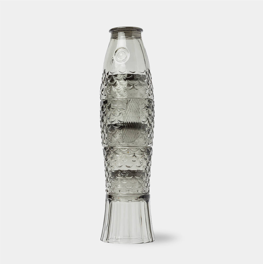 COLORED KOI FISH-SHAPED GLASS CUP SET