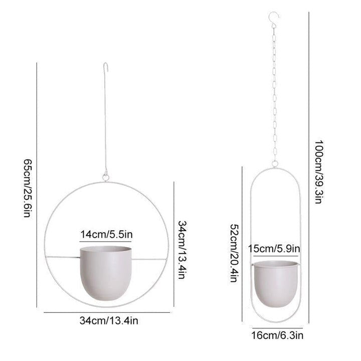 halo metal hanging planter HALO METAL HANGING PLANTER – Clover Store House